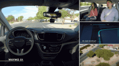 <b>人类汗青上初次完全无人的谷歌无人车上了！</b>